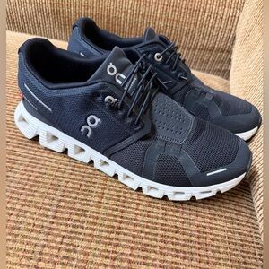 On Running Cloud Women’s Running Shoes - Black with White Soles